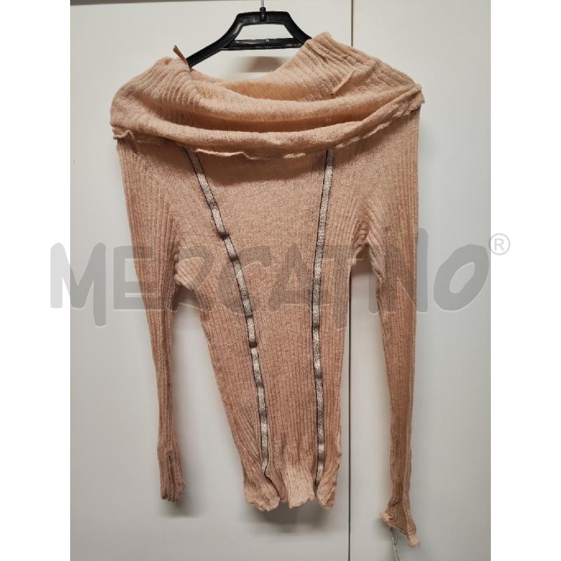 MAGLIA DONNA PATRIZIA PEPE ROSA COLLO ALTO TG.1 | Mercatino dell'Usato Vinci - fraz. sovigliana 1