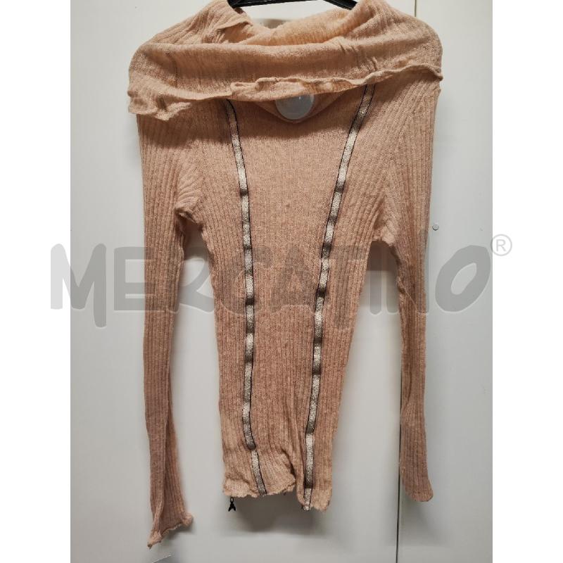 MAGLIA DONNA PATRIZIA PEPE ROSA COLLO ALTO TG.1 | Mercatino dell'Usato Vinci - fraz. sovigliana 2