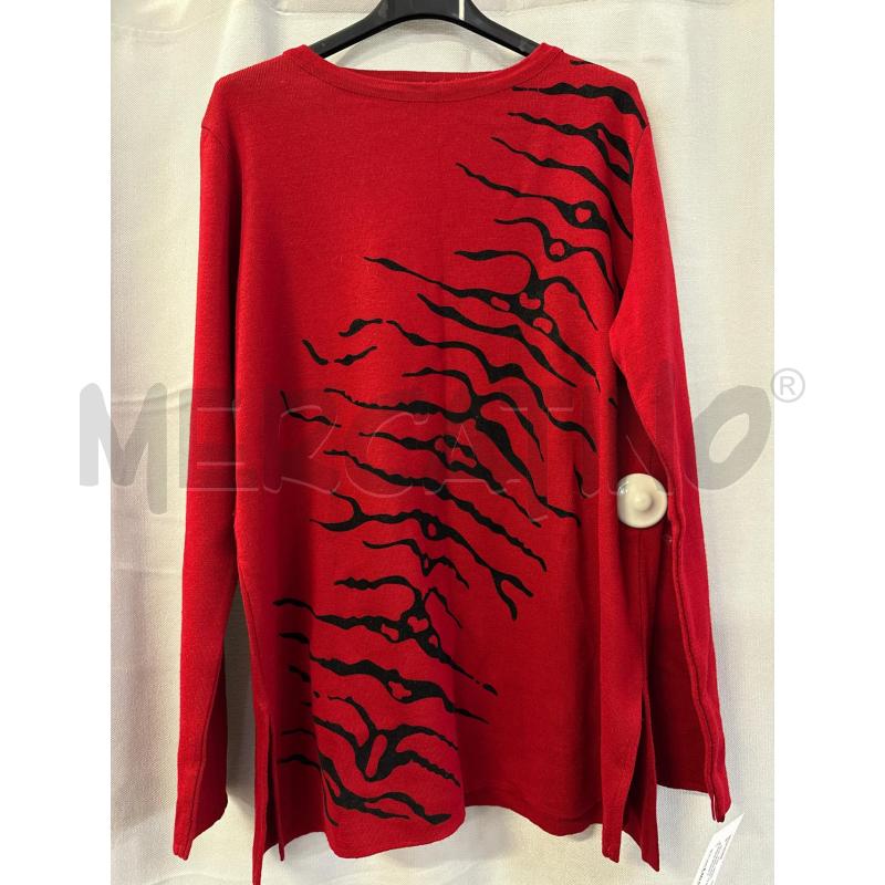 MAGLIA DONNA PER TE BY KRIZIA ROSSA ZEBRATA TG.M | Mercatino dell'Usato Vinci - fraz. sovigliana 1
