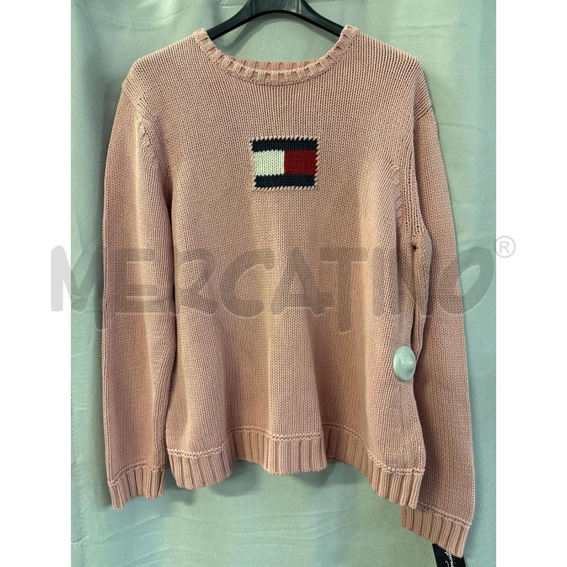 MAGLIA DONNA TOMMY HILFIGER ROSA TG.XL PARICOLLO | Mercatino dell'Usato Vinci - fraz. sovigliana 1