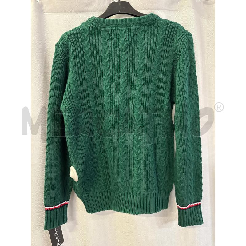 MAGLIA DONNA TOMMY HILFIGER VERDE TRECCE TG.152 | Mercatino dell'Usato Vinci - fraz. sovigliana 3