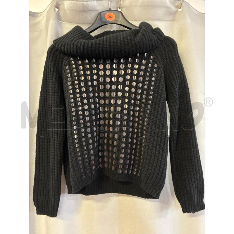 MAGLIA DONNA TWIN SET NERO COLLO ALTO PAILLETTES TG.XS | Mercatino dell'Usato Vinci - fraz. sovigliana 1