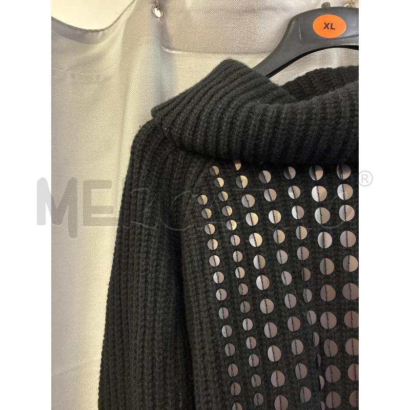 MAGLIA DONNA TWIN SET NERO COLLO ALTO PAILLETTES TG.XS | Mercatino dell'Usato Vinci - fraz. sovigliana 2