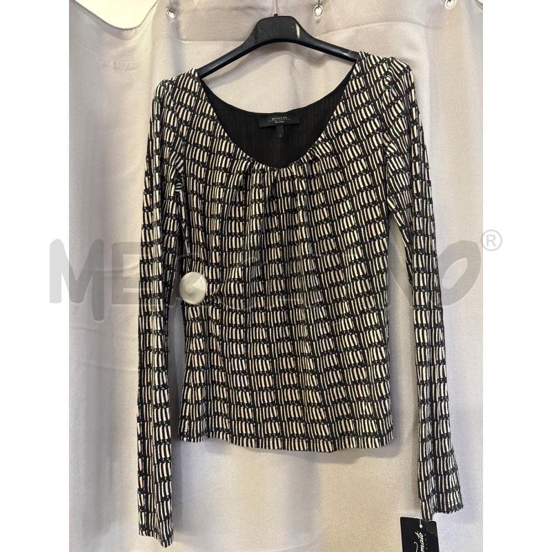MAGLIA DONNA WEEKEND MAX MARA NERA RETT. PANNA TG.S | Mercatino dell'Usato Vinci - fraz. sovigliana 1
