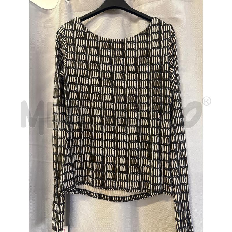 MAGLIA DONNA WEEKEND MAX MARA NERA RETT. PANNA TG.S | Mercatino dell'Usato Vinci - fraz. sovigliana 2