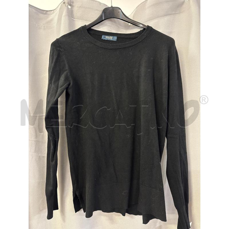 MAGLIA DONNA YES ZEE NERA PARICOLLO TG.S | Mercatino dell'Usato Vinci - fraz. sovigliana 1