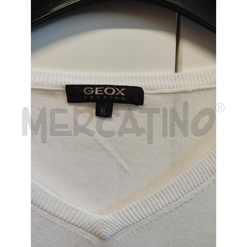 MAGLIA DONNA # GEOX BIANCA SCOLLO A V TG.XL | Mercatino dell'Usato Vinci - fraz. sovigliana 2