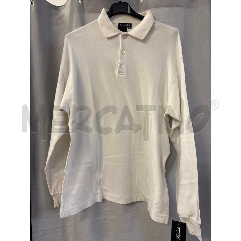 MAGLIA POLO UOMO GUCCI BIANCA TG.M | Mercatino dell'Usato Vinci - fraz. sovigliana 1