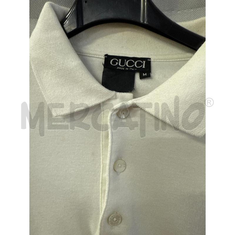 MAGLIA POLO UOMO GUCCI BIANCA TG.M | Mercatino dell'Usato Vinci - fraz. sovigliana 2