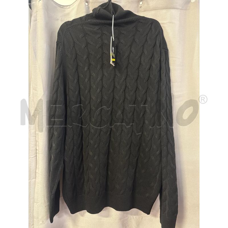 MAGLIA UOMO DATCH NERA TRECCE COLLO ALTO TG.XXXL NUOVA  | Mercatino dell'Usato Vinci - fraz. sovigliana 1