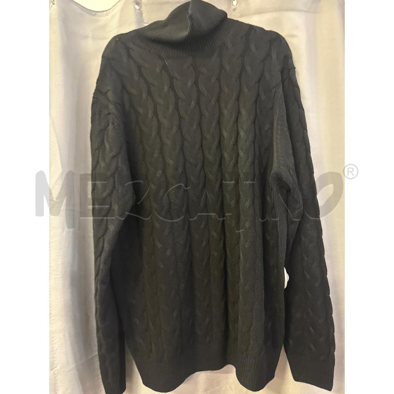MAGLIA UOMO DATCH NERA TRECCE COLLO ALTO TG.XXXL NUOVA  | Mercatino dell'Usato Vinci - fraz. sovigliana 2