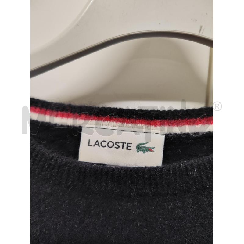 MAGLIA UOMO LACOSTE NERA PARICOLLO TG.M | Mercatino dell'Usato Vinci - fraz. sovigliana 2