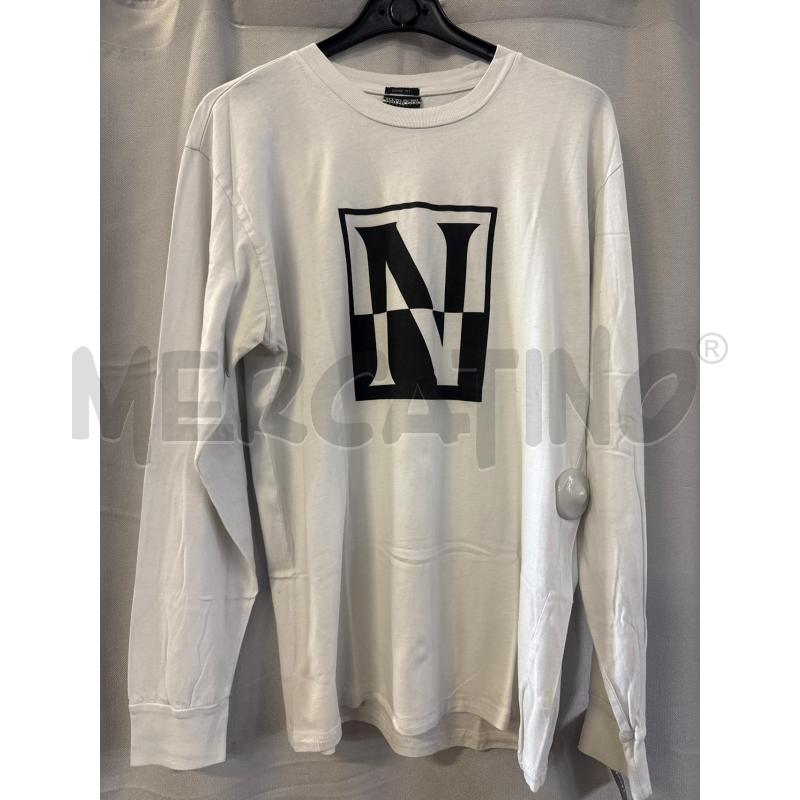 MAGLIA UOMO NAPAPIJRI BIANCA LOOSE FIT | Mercatino dell'Usato Vinci - fraz. sovigliana 1