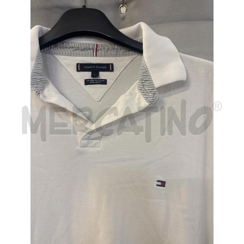 MAGLIA UOMO POLO TOMMY HILFIGER BIANCA TG.L | Mercatino dell'Usato Vinci - fraz. sovigliana 2