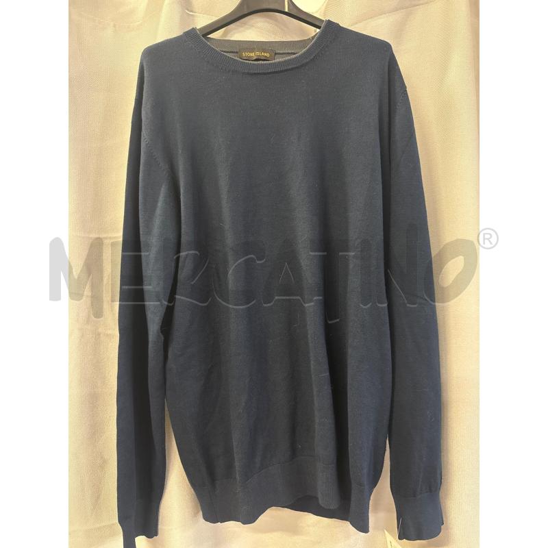 MAGLIA UOMO STONE ISLAND BLU PARICOLLO TG.XXL MANCA TARGHETTA | Mercatino dell'Usato Vinci - fraz. sovigliana 1