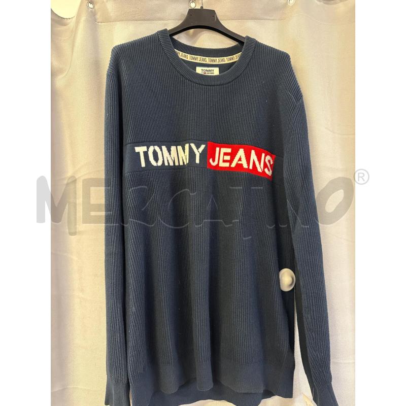 MAGLIA UOMO TOMMY JEANS BLU TG.S PARICOLLO | Mercatino dell'Usato Vinci - fraz. sovigliana 1