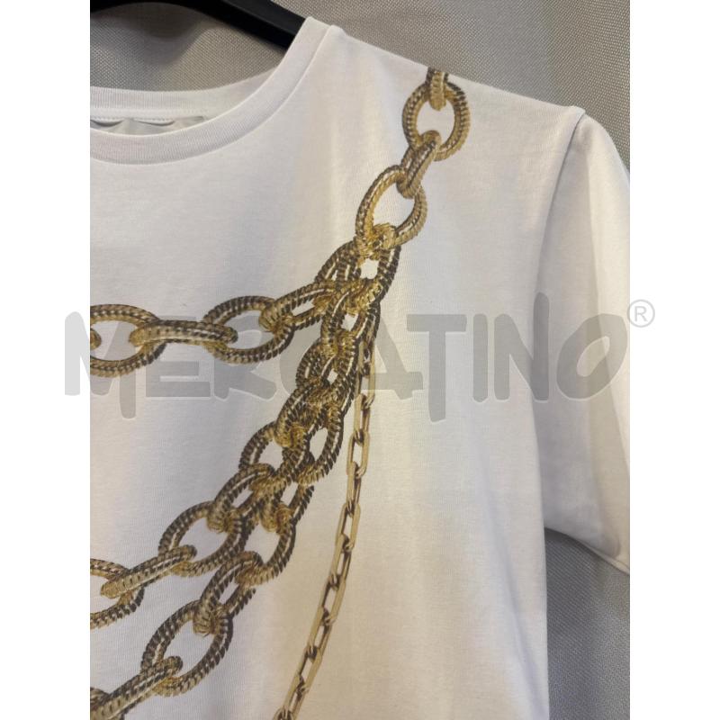 MAGLIETTA DONNA ALBERTA TANZINI COUTURAE BIANCA CATENE TG.M | Mercatino dell'Usato Vinci - fraz. sovigliana 2