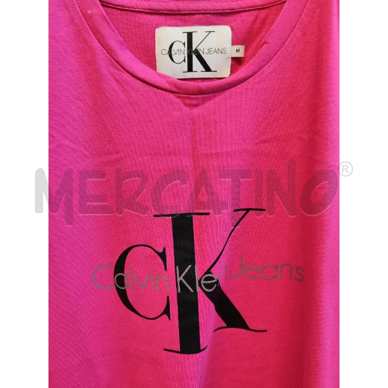 MAGLIETTA DONNA CALVIN KLEIN JEANS ROSA TG.M | Mercatino dell'Usato Vinci - fraz. sovigliana 2