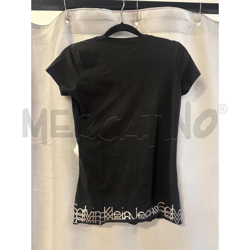 MAGLIETTA DONNA CALVIN KLEIN NERA TG.S SCOLLO A V | Mercatino dell'Usato Vinci - fraz. sovigliana 2