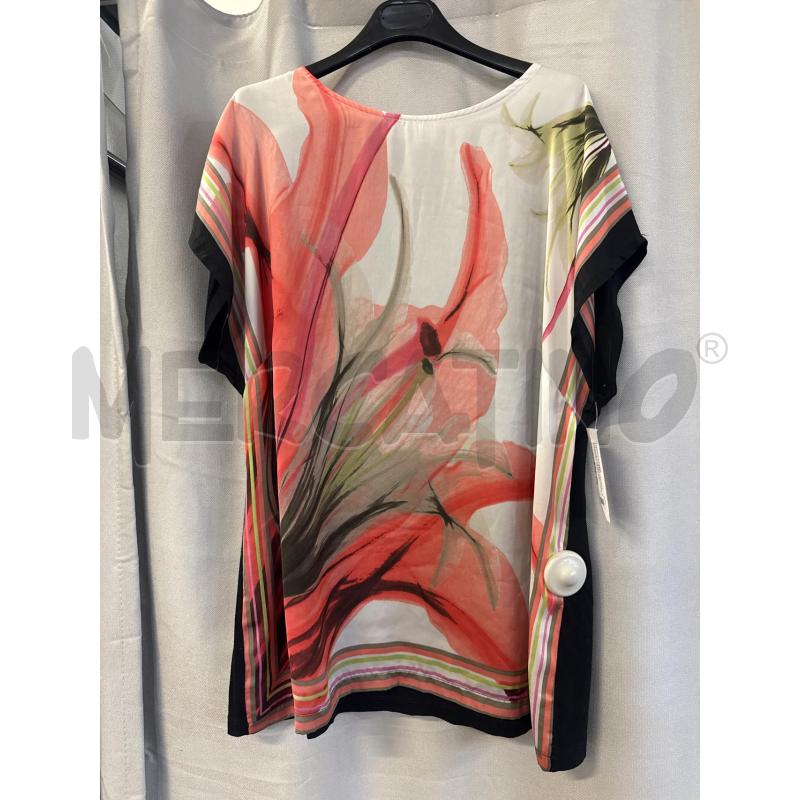 MAGLIETTA DONNA CARLA FERRONI NERA DAVANTI SFUMATA ROSA TG.XL | Mercatino dell'Usato Vinci - fraz. sovigliana 1