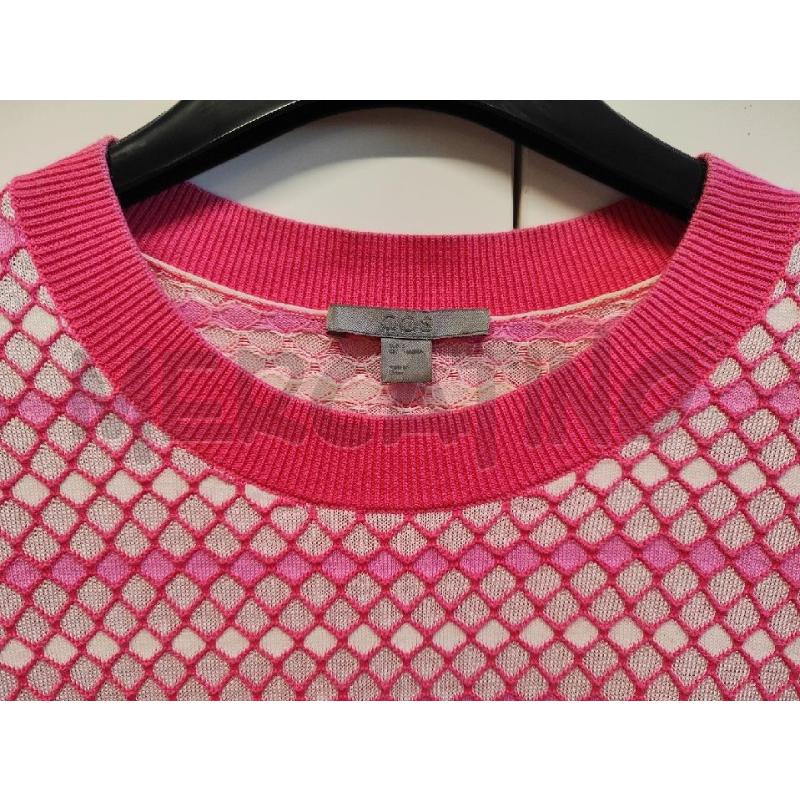 MAGLIETTA DONNA COS ROMBI ROSA TG.S | Mercatino dell'Usato Vinci - fraz. sovigliana 2