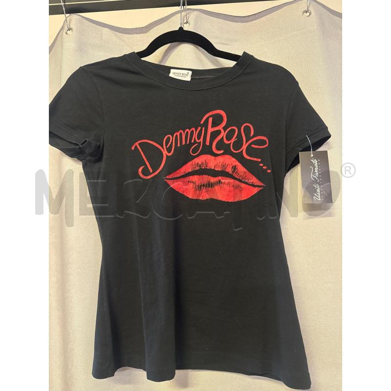 MAGLIETTA DONNA DENNY ROSE NERA BOCCA TG.L | Mercatino dell'Usato Vinci - fraz. sovigliana 1