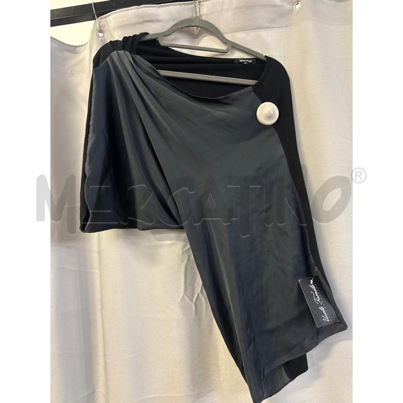 MAGLIETTA DONNA DENNY ROSE NERA MONOSPALLA TG.S | Mercatino dell'Usato Vinci - fraz. sovigliana 1