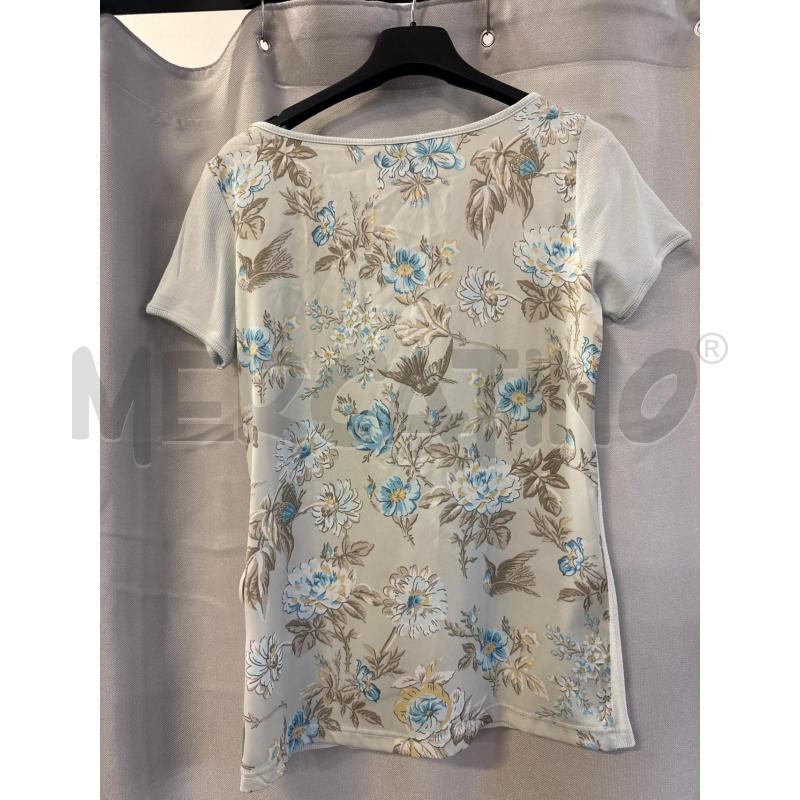 MAGLIETTA DONNA D&G AZZURRA FIORI DIETRO TG.M | Mercatino dell'Usato Vinci - fraz. sovigliana 2