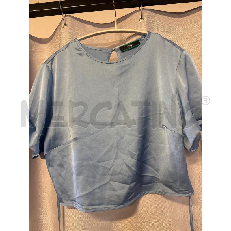 MAGLIETTA DONNA GUESS AZZURRA TG.M | Mercatino dell'Usato Vinci - fraz. sovigliana 1