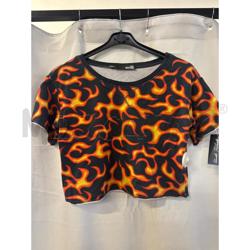MAGLIETTA DONNA LOVE MOSCHINO TG.42 FIAMME CORTA | Mercatino dell'Usato Vinci - fraz. sovigliana 1