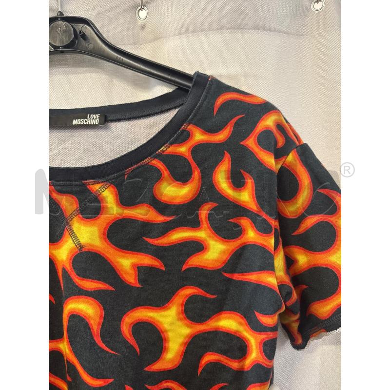MAGLIETTA DONNA LOVE MOSCHINO TG.42 FIAMME CORTA | Mercatino dell'Usato Vinci - fraz. sovigliana 2