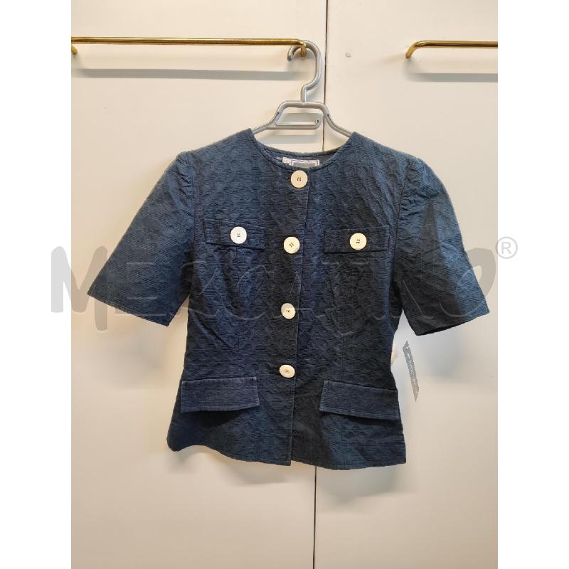 MAGLIETTA DONNA LUISA SPAGNOLI BLU TG.42 BOTTONI BIANCHI | Mercatino dell'Usato Vinci - fraz. sovigliana 1
