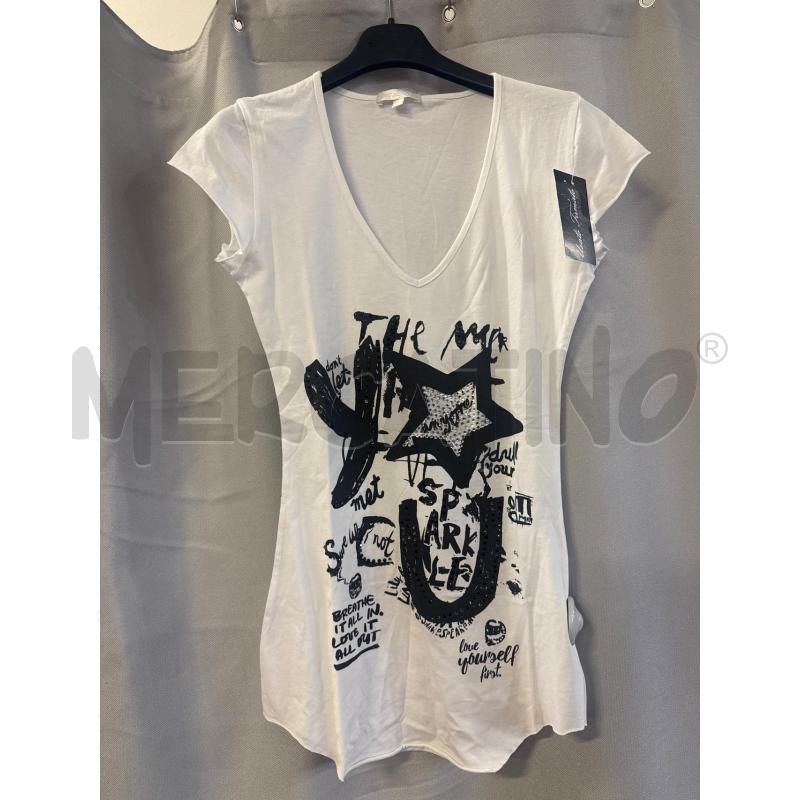 MAGLIETTA DONNA MET BIANCA TG.XS DECOIRO NERO | Mercatino dell'Usato Vinci - fraz. sovigliana 1