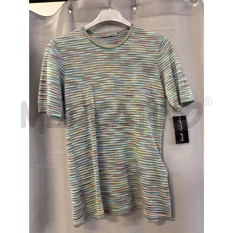 MAGLIETTA DONNA MISSONI RIGHE VERDE ROSA ARANCIO TG.46 | Mercatino dell'Usato Vinci - fraz. sovigliana 1