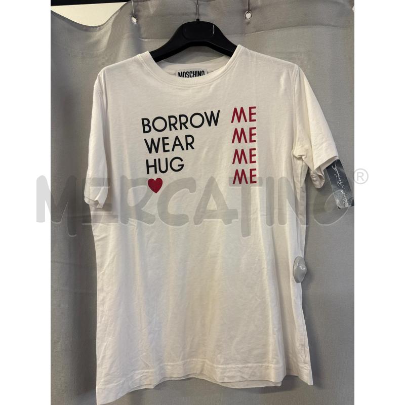 MAGLIETTA DONNA MOSCHINO 40 BIANCA TG.S  | Mercatino dell'Usato Vinci - fraz. sovigliana 1