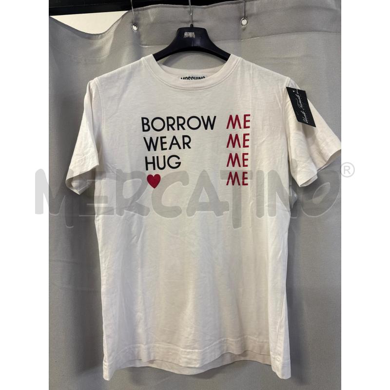MAGLIETTA DONNA MOSCHINO 40 TG.XS BIANCA | Mercatino dell'Usato Vinci - fraz. sovigliana 1
