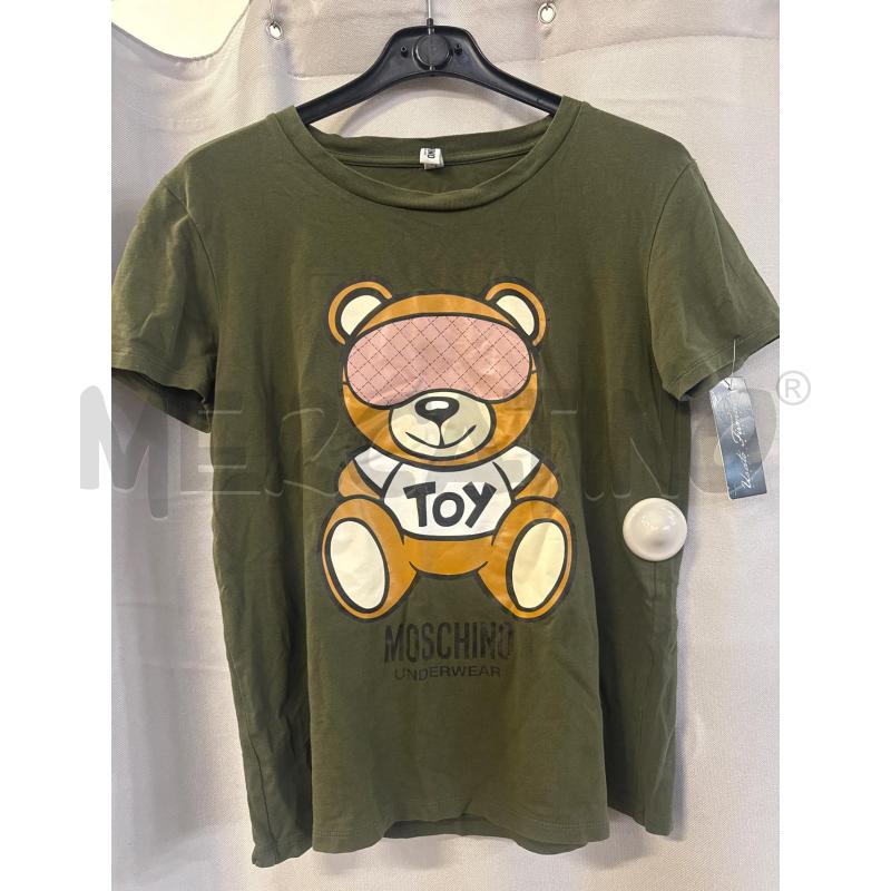 MAGLIETTA DONNA MOSCHINO VERDE TG.M ORSETTO | Mercatino dell'Usato Vinci - fraz. sovigliana 1