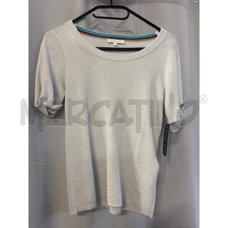MAGLIETTA DONNA PATRIZIA PEPE GLITTER ARGENTO TG.2 | Mercatino dell'Usato Vinci - fraz. sovigliana 1