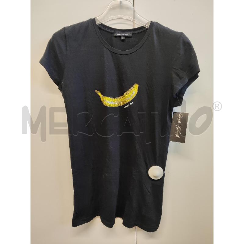 MAGLIETTA DONNA PATRIZIA PEPE NERA BANANA STRASS TG.2 | Mercatino dell'Usato Vinci - fraz. sovigliana 1