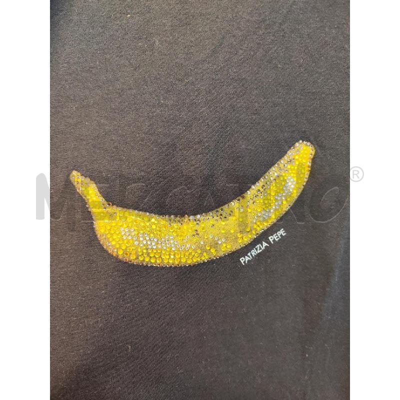 MAGLIETTA DONNA PATRIZIA PEPE NERA BANANA STRASS TG.2 | Mercatino dell'Usato Vinci - fraz. sovigliana 2