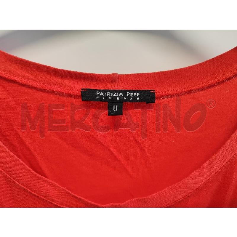 MAGLIETTA DONNA PATRIZIA PEPE ROSSA TG.U | Mercatino dell'Usato Vinci - fraz. sovigliana 2