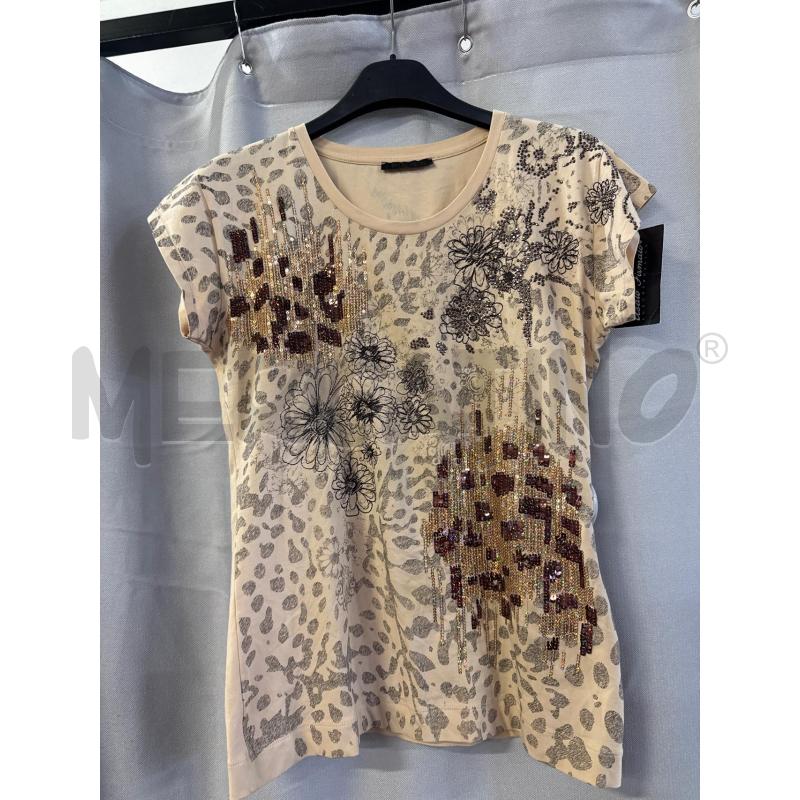 MAGLIETTA DONNA PINKO CREMA PAILLETTES TG.M | Mercatino dell'Usato Vinci - fraz. sovigliana 1