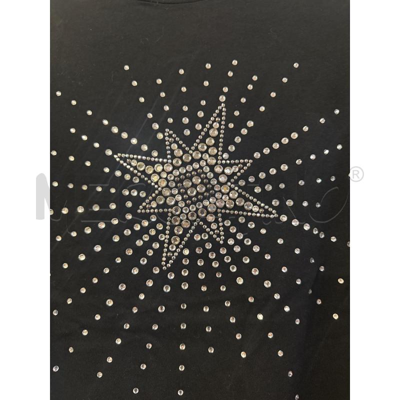 MAGLIETTA DONNA PINKO NERA STELLA STRASS TG.S | Mercatino dell'Usato Vinci - fraz. sovigliana 2