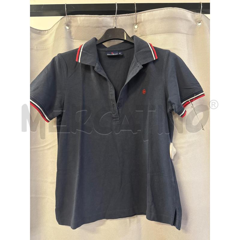 MAGLIETTA DONNA POLO CONTE OF FLORENCE BLU TG.M | Mercatino dell'Usato Vinci - fraz. sovigliana 1