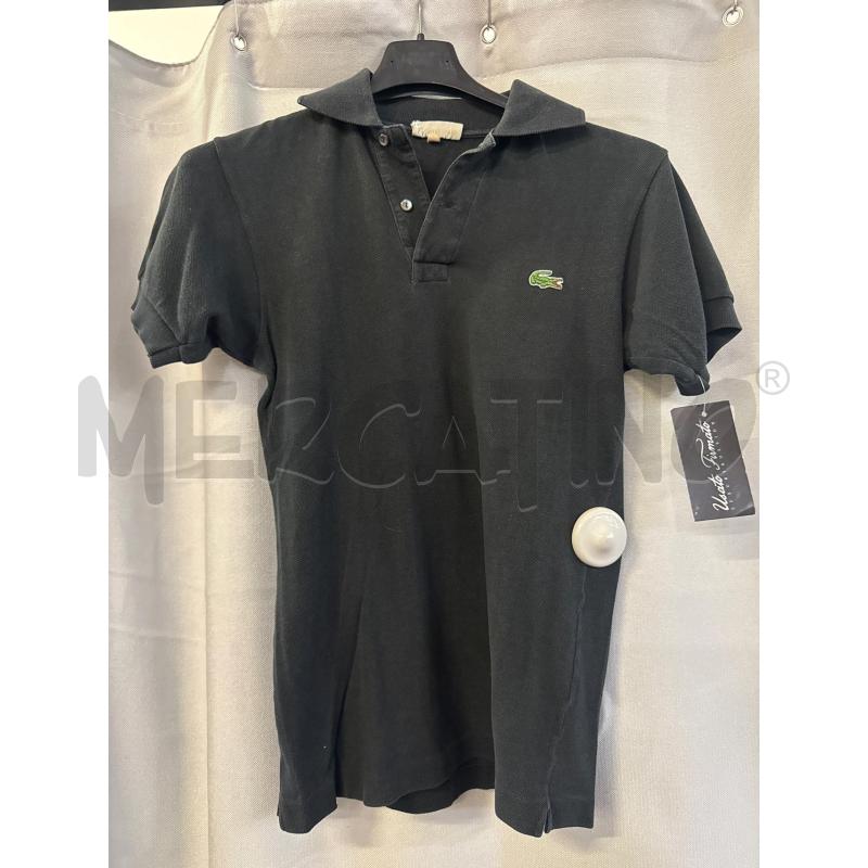 MAGLIETTA DONNA POLO LACOSTE NERA TG.1 | Mercatino dell'Usato Vinci - fraz. sovigliana 1