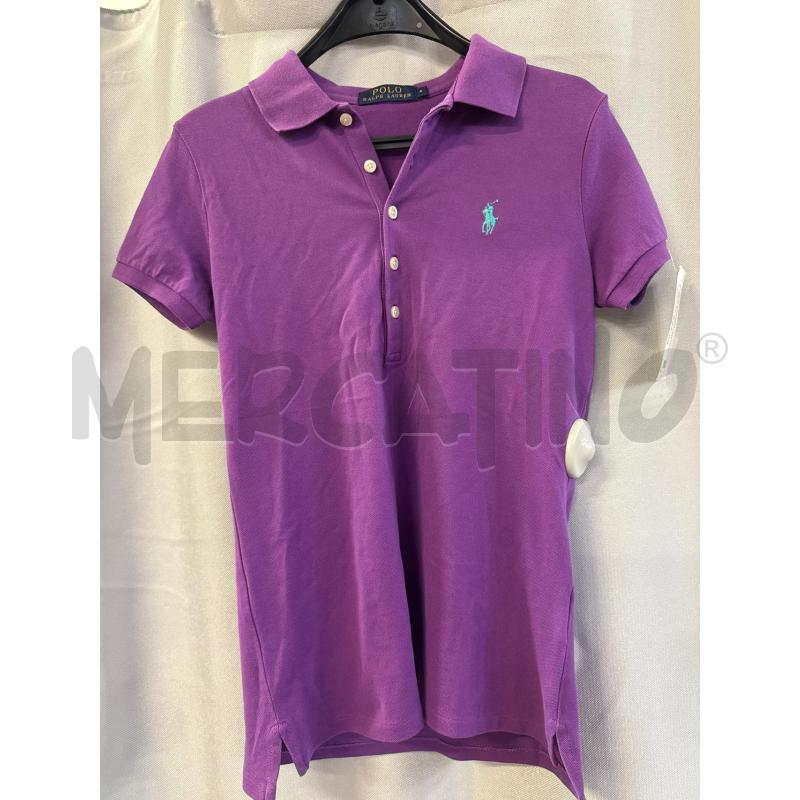 MAGLIETTA DONNA POLO POLO RALPH LAUREN VIOLA TG.S | Mercatino dell'Usato Vinci - fraz. sovigliana 1