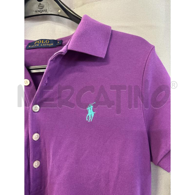 MAGLIETTA DONNA POLO POLO RALPH LAUREN VIOLA TG.S | Mercatino dell'Usato Vinci - fraz. sovigliana 2