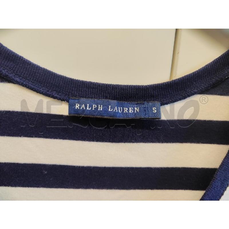 MAGLIETTA DONNA RALPH LAUREN RIGHE BLU TG.S | Mercatino dell'Usato Vinci - fraz. sovigliana 2