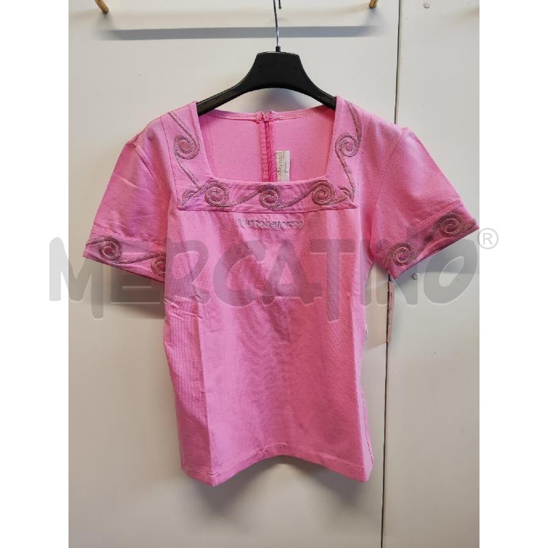 MAGLIETTA DONNA ROCCOBAROCCO ROSA RICAMO SCOLLO ZIP DIETRO TG.42 | Mercatino dell'Usato Vinci - fraz. sovigliana 1