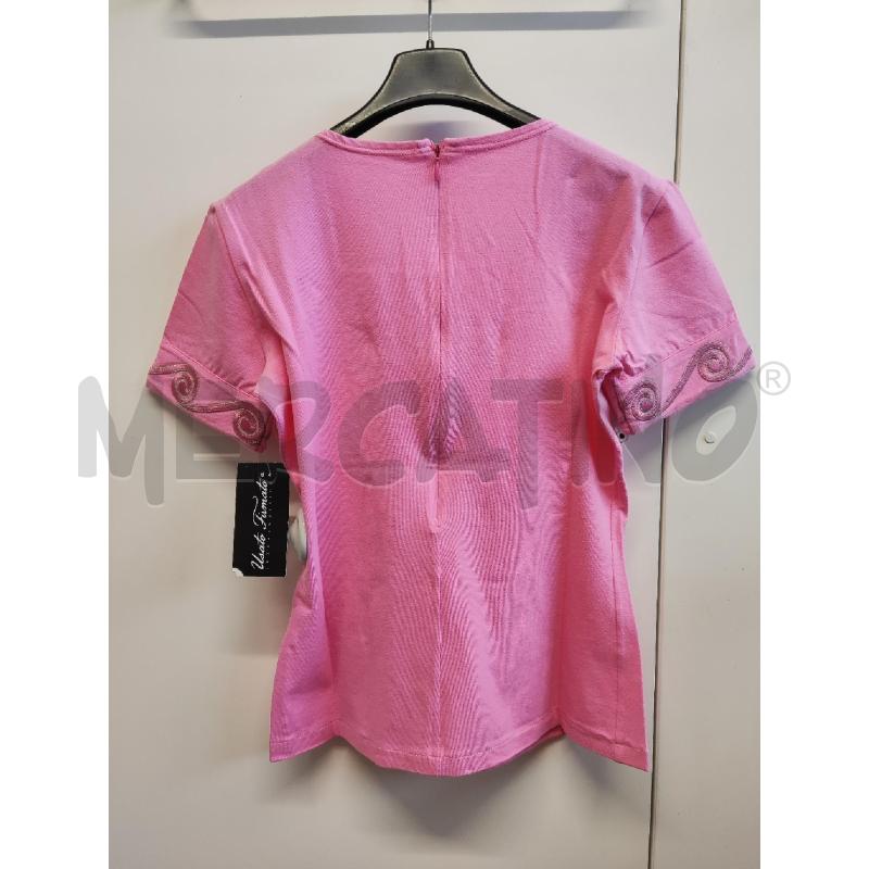 MAGLIETTA DONNA ROCCOBAROCCO ROSA RICAMO SCOLLO ZIP DIETRO TG.42 | Mercatino dell'Usato Vinci - fraz. sovigliana 3